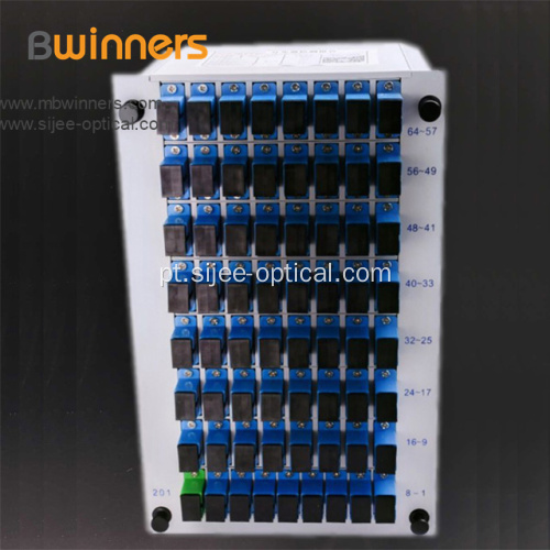 Divisor ótico SC / APC da caixa de distribuição da fibra óptica 1X64